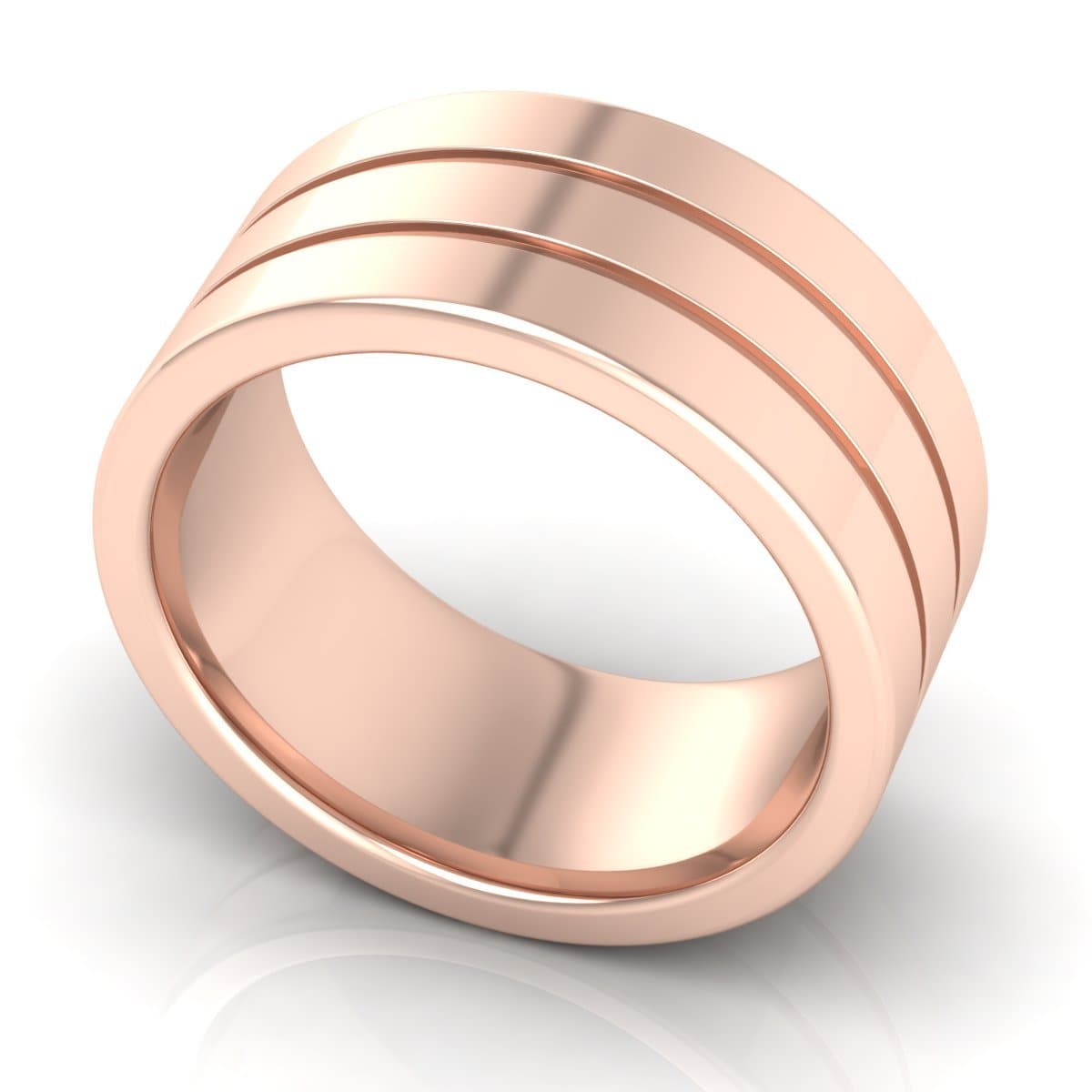 10.0 mm Plain Wedding Band in 14KT, 18KT & Platinum - Primestyle.com