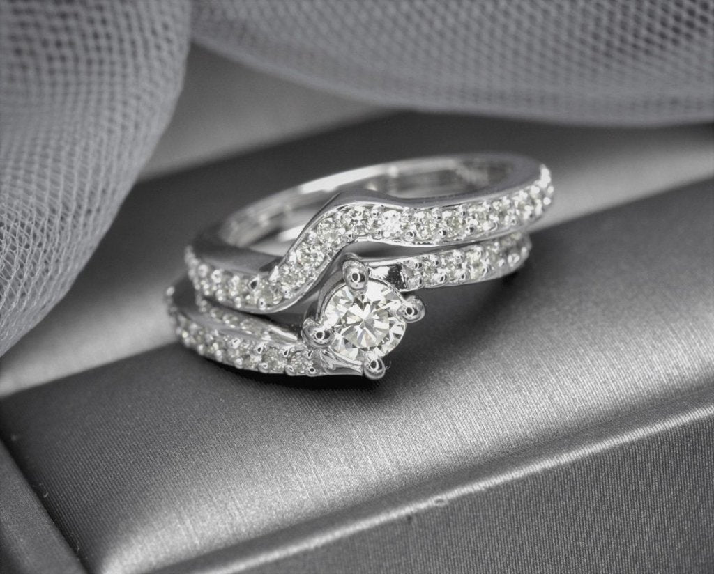 1.05 - 2.20 CT Round Cut Natural Diamonds - Bridal Set - Primestyle.com