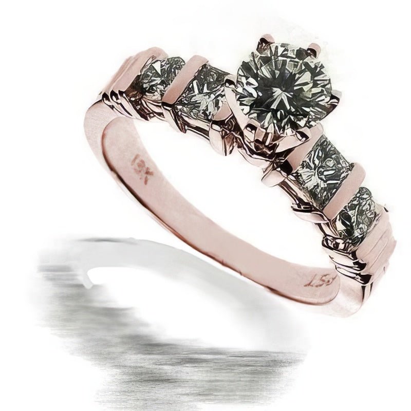 1.05-2.20 CT Round & Princess Cut Diamonds - Engagement Ring - Primestyle.com