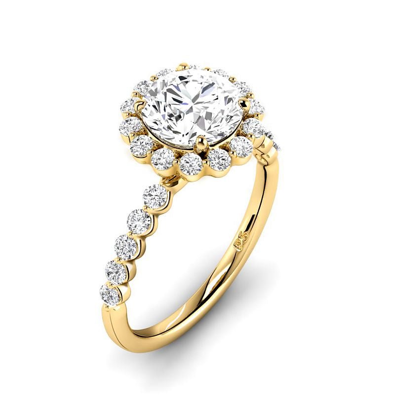 1.05-3.55 CT Round Cut Lab Grown Diamonds - Engagement Ring - Primestyle.com