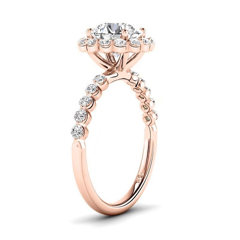 1.05 - 3.55 CT Round Cut Lab Grown Diamonds - Engagement Ring - Primestyle.com