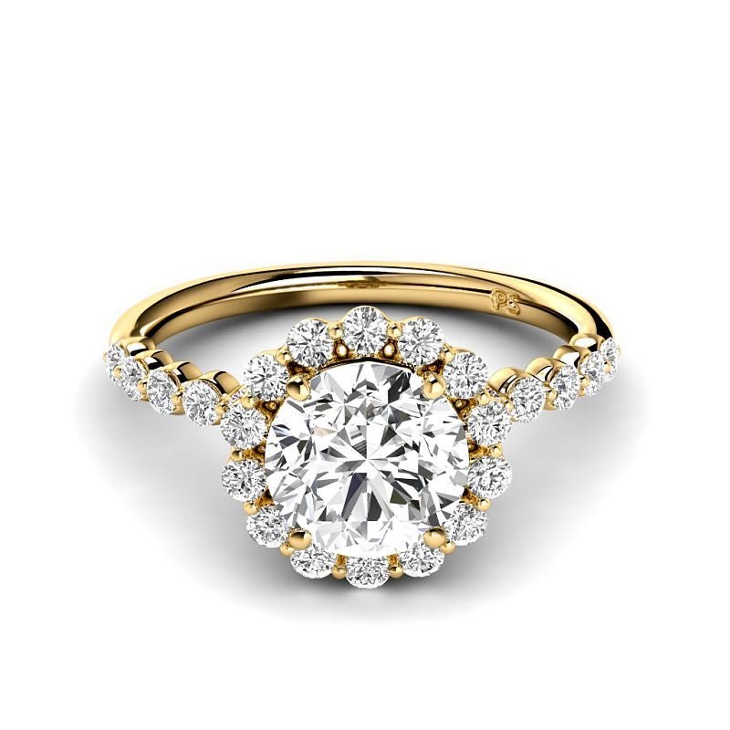 1.05 - 3.55 CT Round Cut Lab Grown Diamonds - Engagement Ring - Primestyle.com