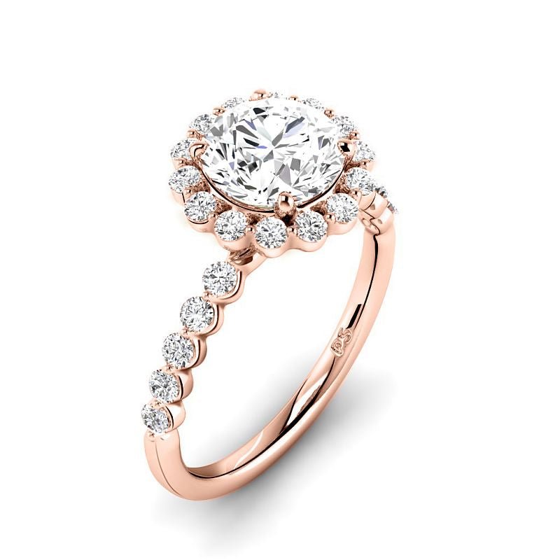 1.05-3.55 CT Round Cut Lab Grown Diamonds - Engagement Ring - Primestyle.com