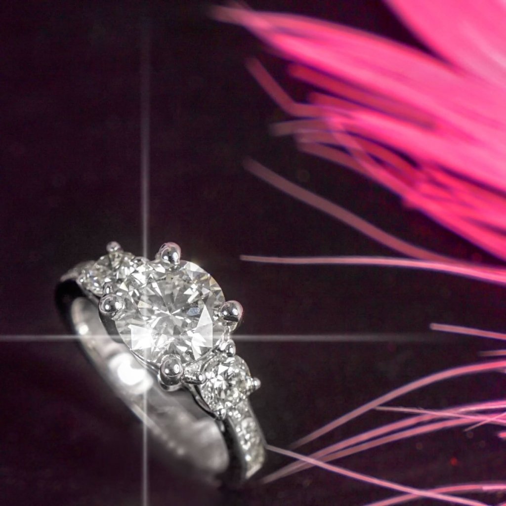 1.10 - 2.25 CT Round Cut Natural Diamonds - Engagement Ring - Primestyle.com