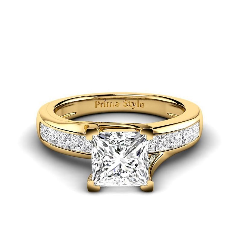 1.10 - 6.60 CT Princess Cut Diamonds - Engagement Ring - Primestyle.com