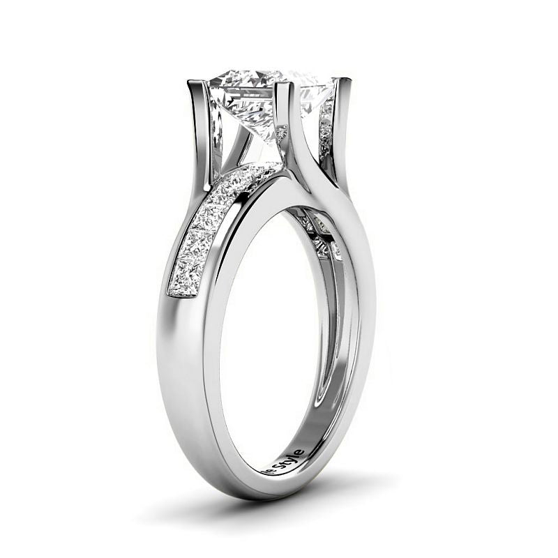 1.10 - 6.60 CT Princess Cut Diamonds - Engagement Ring - Primestyle.com