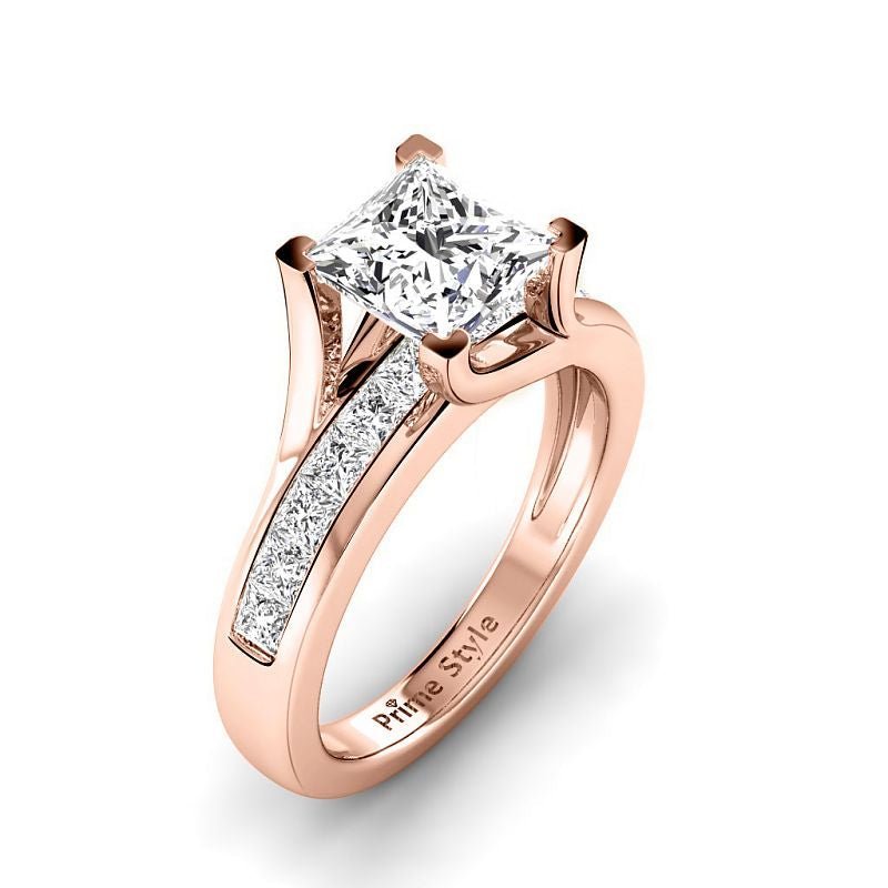 1.10 - 6.60 CT Princess Cut Diamonds - Engagement Ring - Primestyle.com