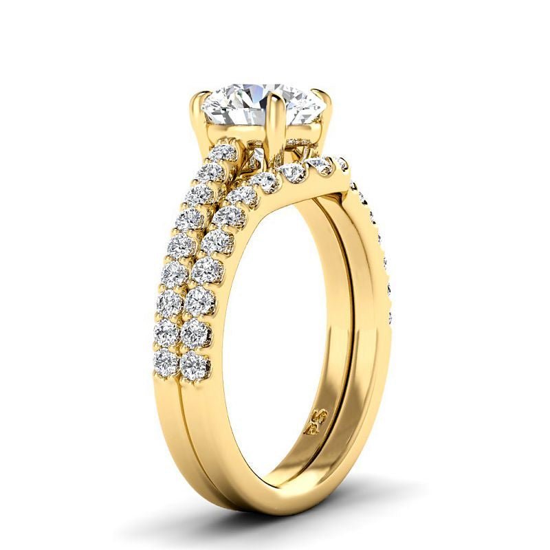 1.10 - 6.60 CT Round Cut Diamonds - Bridal Set - Primestyle.com