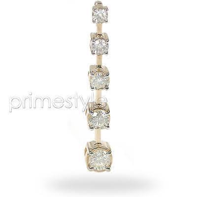 1.10 CT Round Cut Natural Diamonds - Journey Pendants