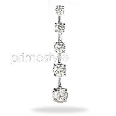 1.10 CT Round Cut Natural Diamonds - Journey Pendants