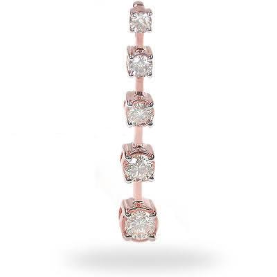 1.10 CT Round Cut Natural Diamonds - Journey Pendants