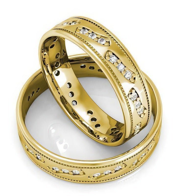 1.10 CT Round Cut Natural Diamonds - Wedding Sets - Primestyle.com