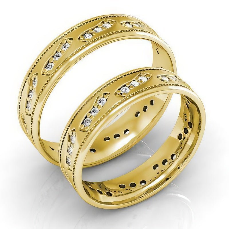 1.10 CT Round Cut Natural Diamonds - Wedding Sets