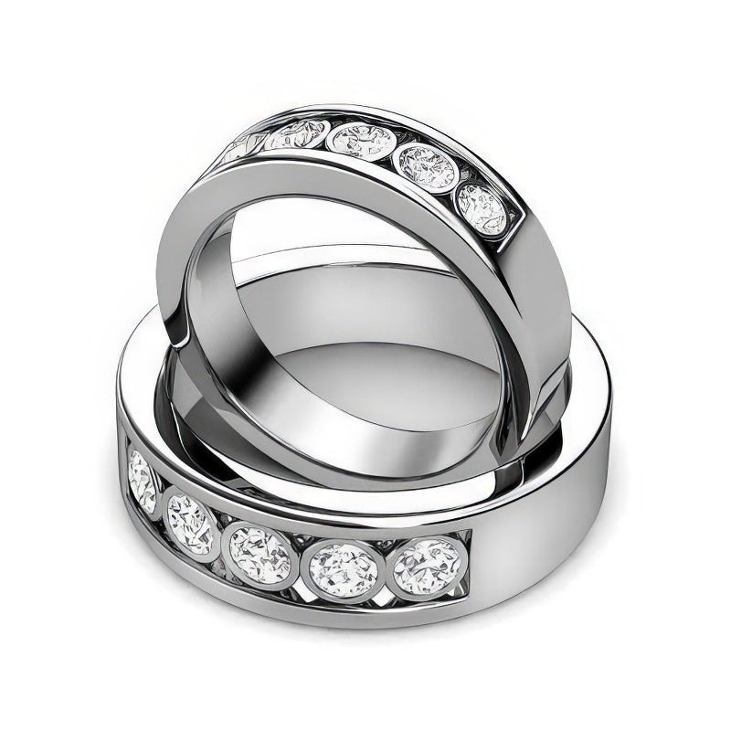 1.10 CT Round Cut Natural Diamonds - Wedding Sets