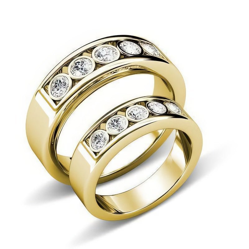 1.10 CT Round Cut Natural Diamonds - Wedding Sets