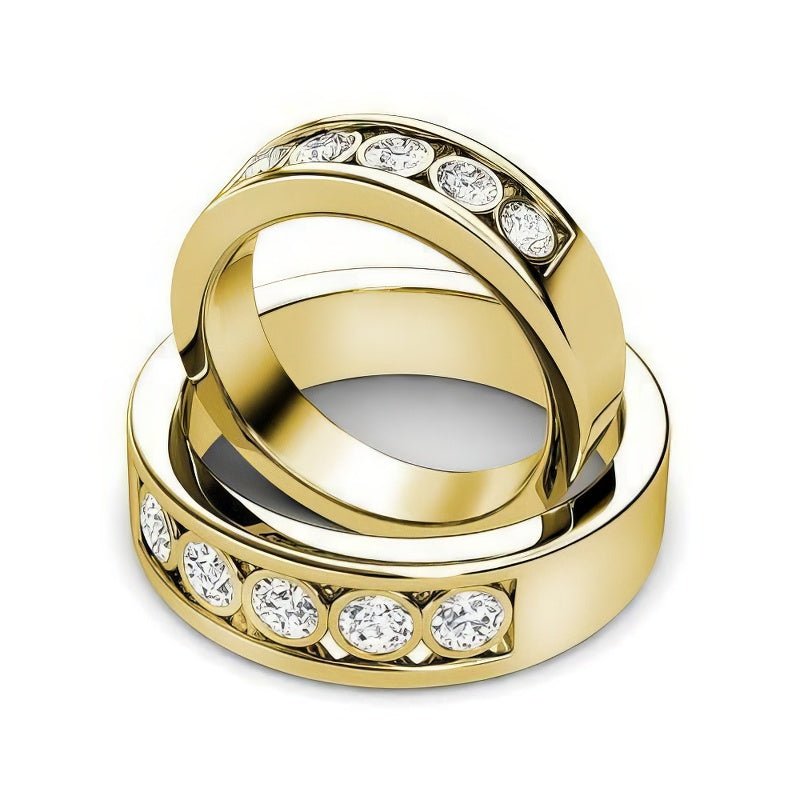 1.10 CT Round Cut Diamonds - Wedding Set - Primestyle.com
