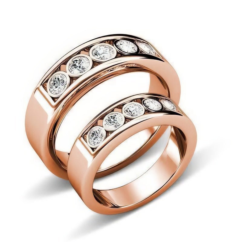 1.10 CT Round Cut Natural Diamonds - Wedding Sets - Primestyle.com