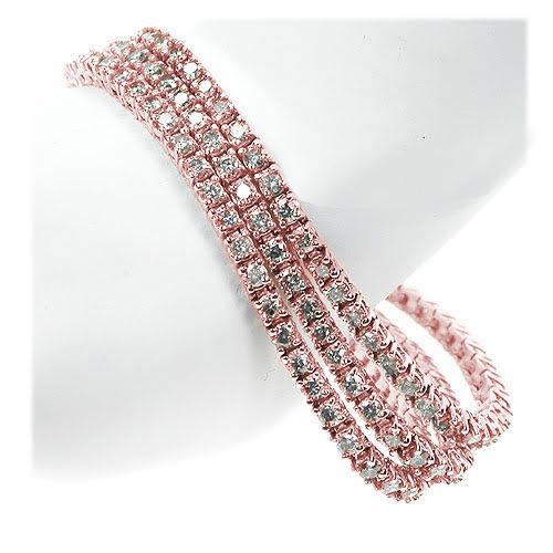 11.00-11.00 CT Round Cut Diamonds - Tennis Bracelet - Primestyle.com