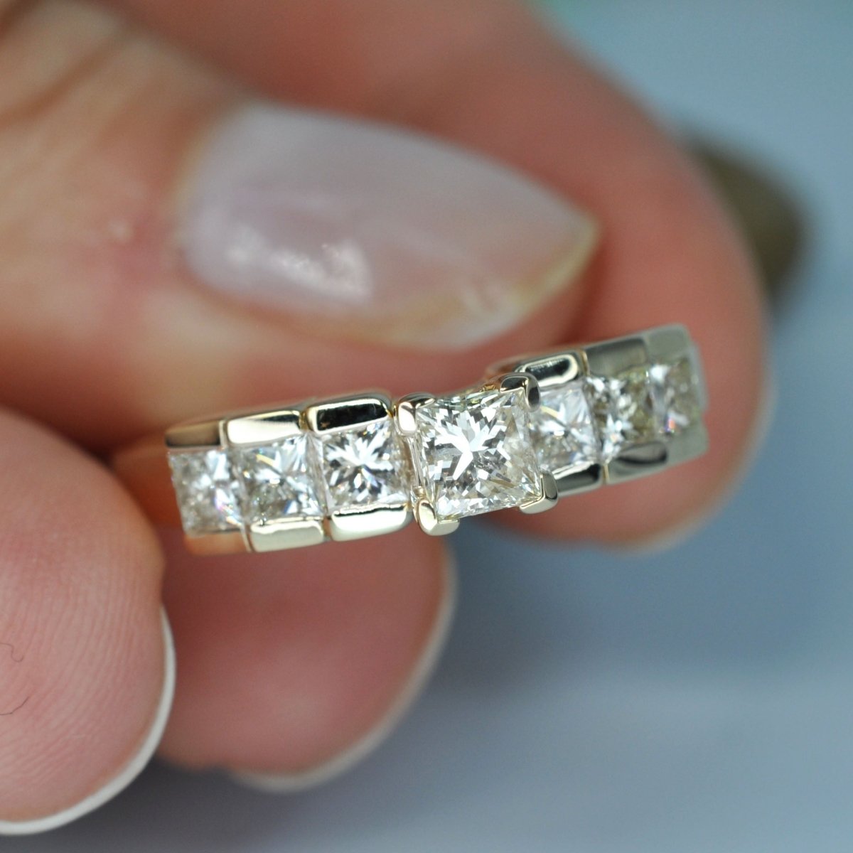 1.15-2.30 CT Princess Cut Diamonds - Engagement Ring - Primestyle.com