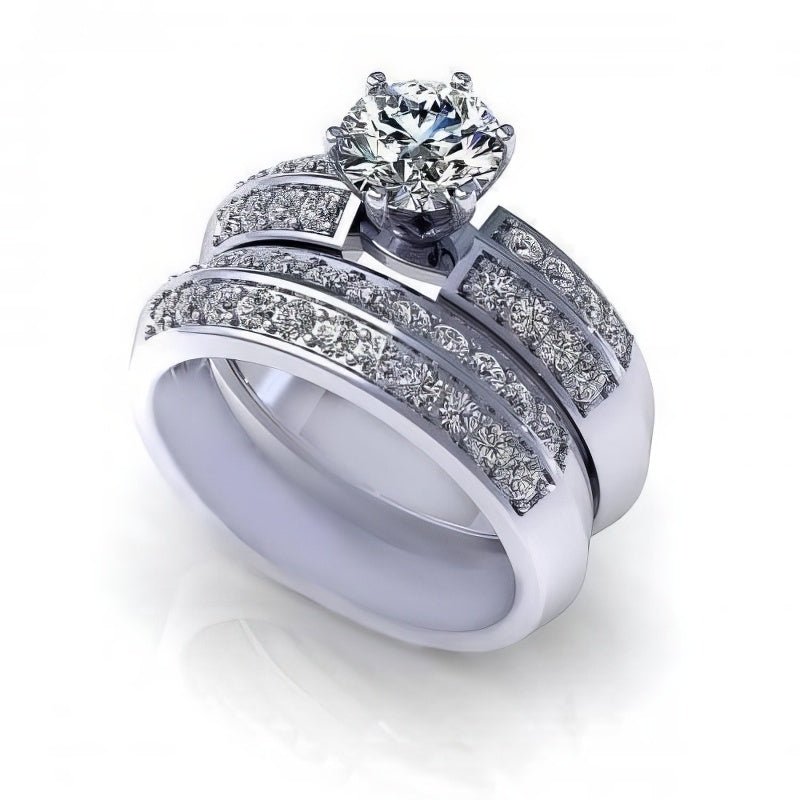 1.15-2.30 CT Round Cut Diamonds - Bridal Set - Primestyle.com