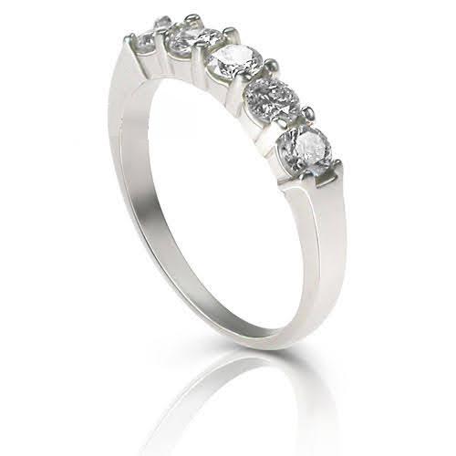 1.15 CT Round Cut Diamonds - Wedding Band - Primestyle.com