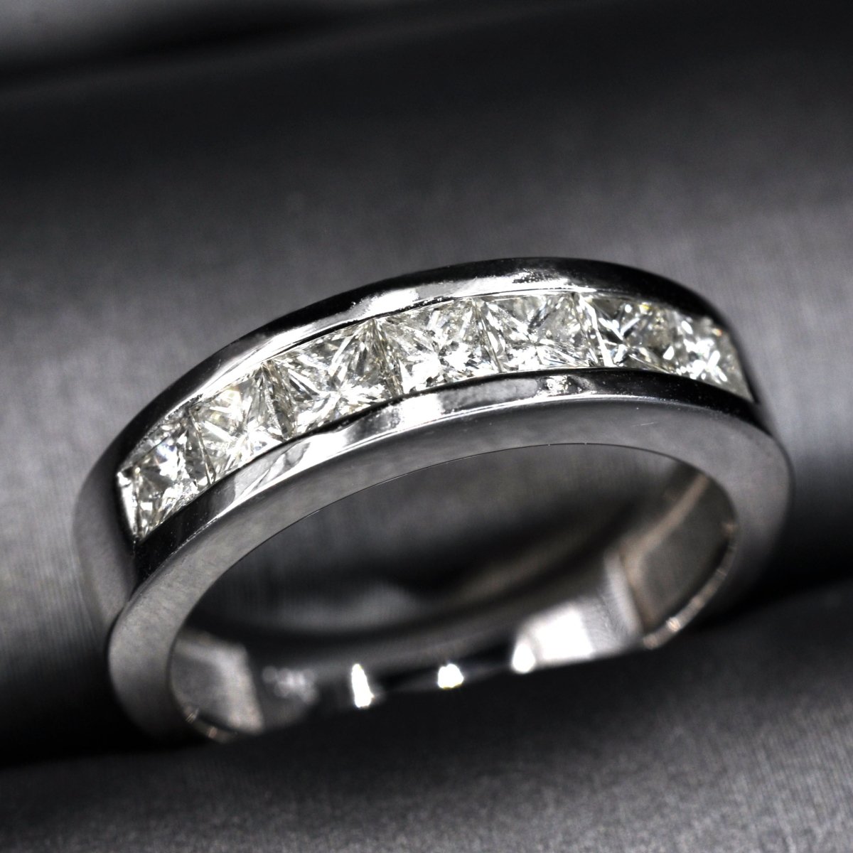 1.20 CT Princess Cut Natural Diamonds - Wedding Band