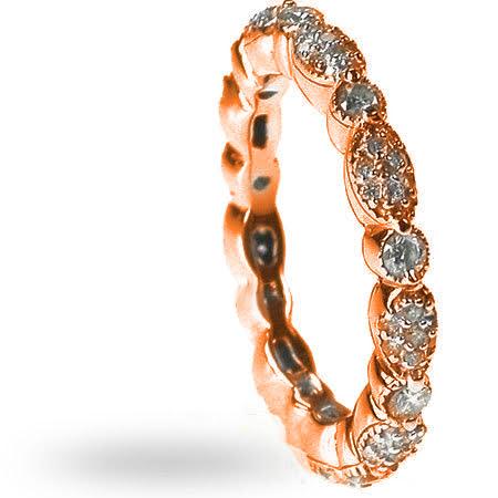 1.20 CT Round Cut Natural Diamonds - Eternity Rings