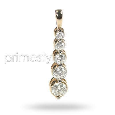 1.20 CT Round Cut Diamonds - Journey Pendant - Primestyle.com