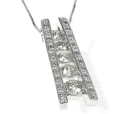 1.20 CT Round Cut Natural Diamonds - Journey Pendants