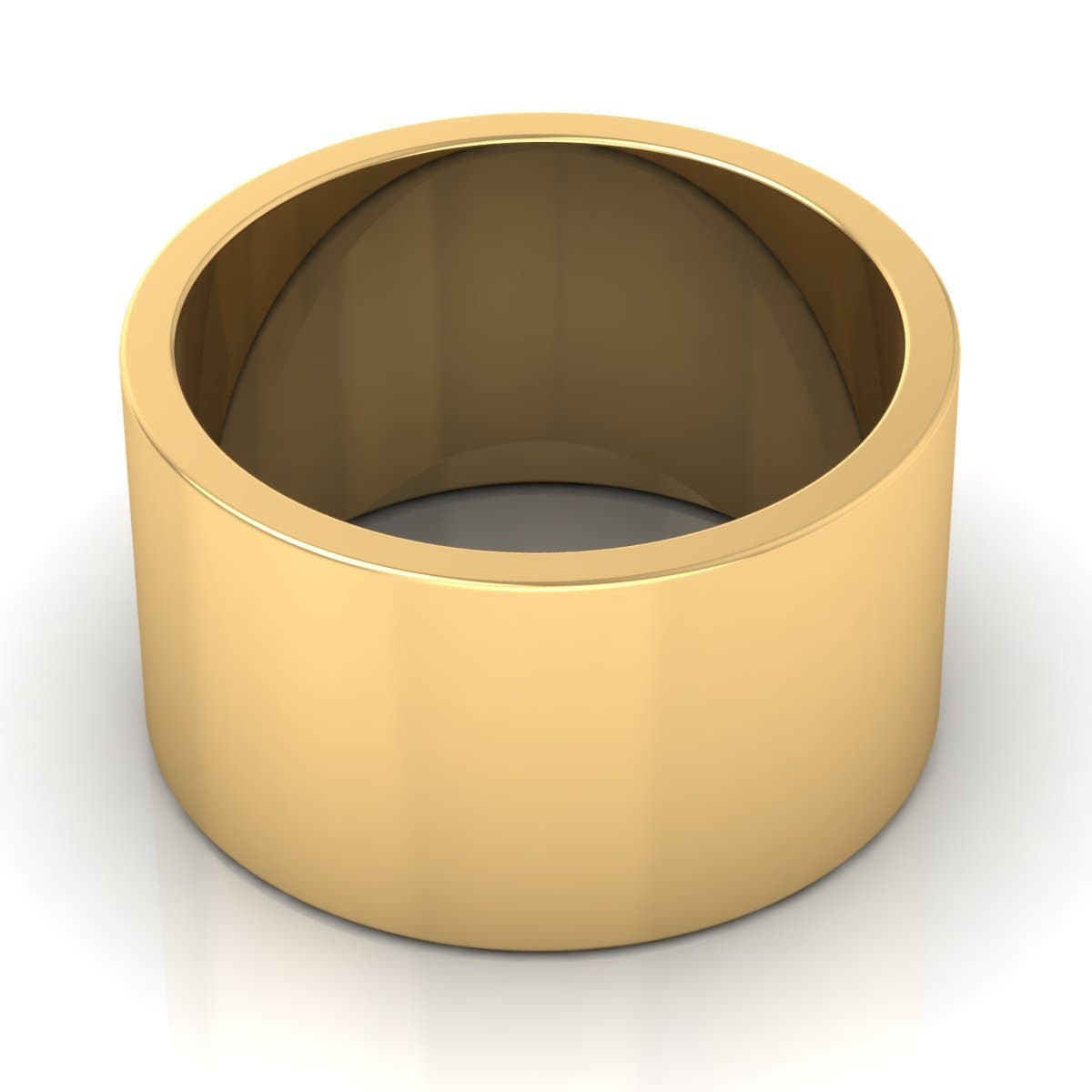 12.0 mm Plain Wedding Band in 14KT, 18KT & Platinum - Primestyle.com