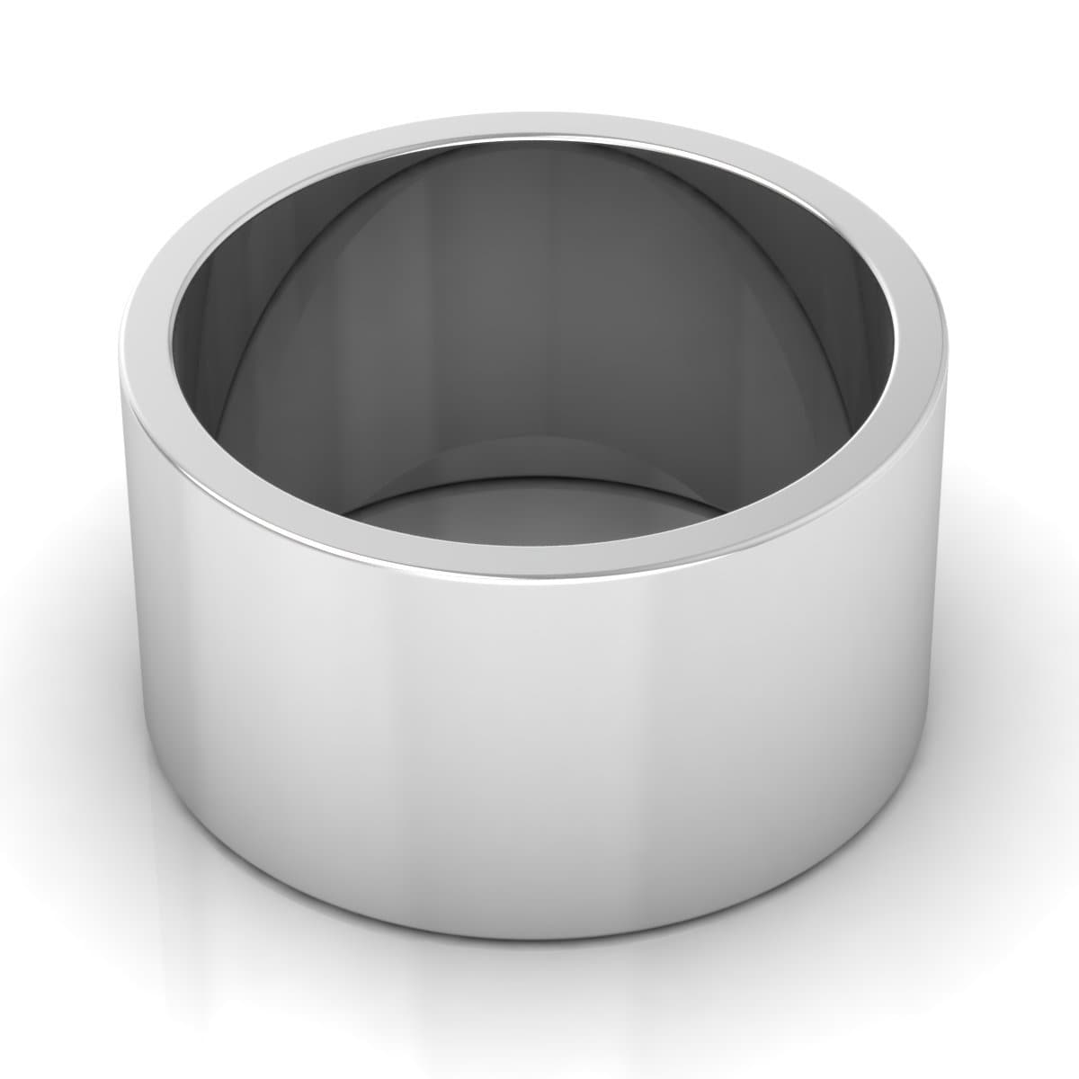 12.0 mm Plain Wedding Band in 14KT, 18KT & Platinum - Primestyle.com