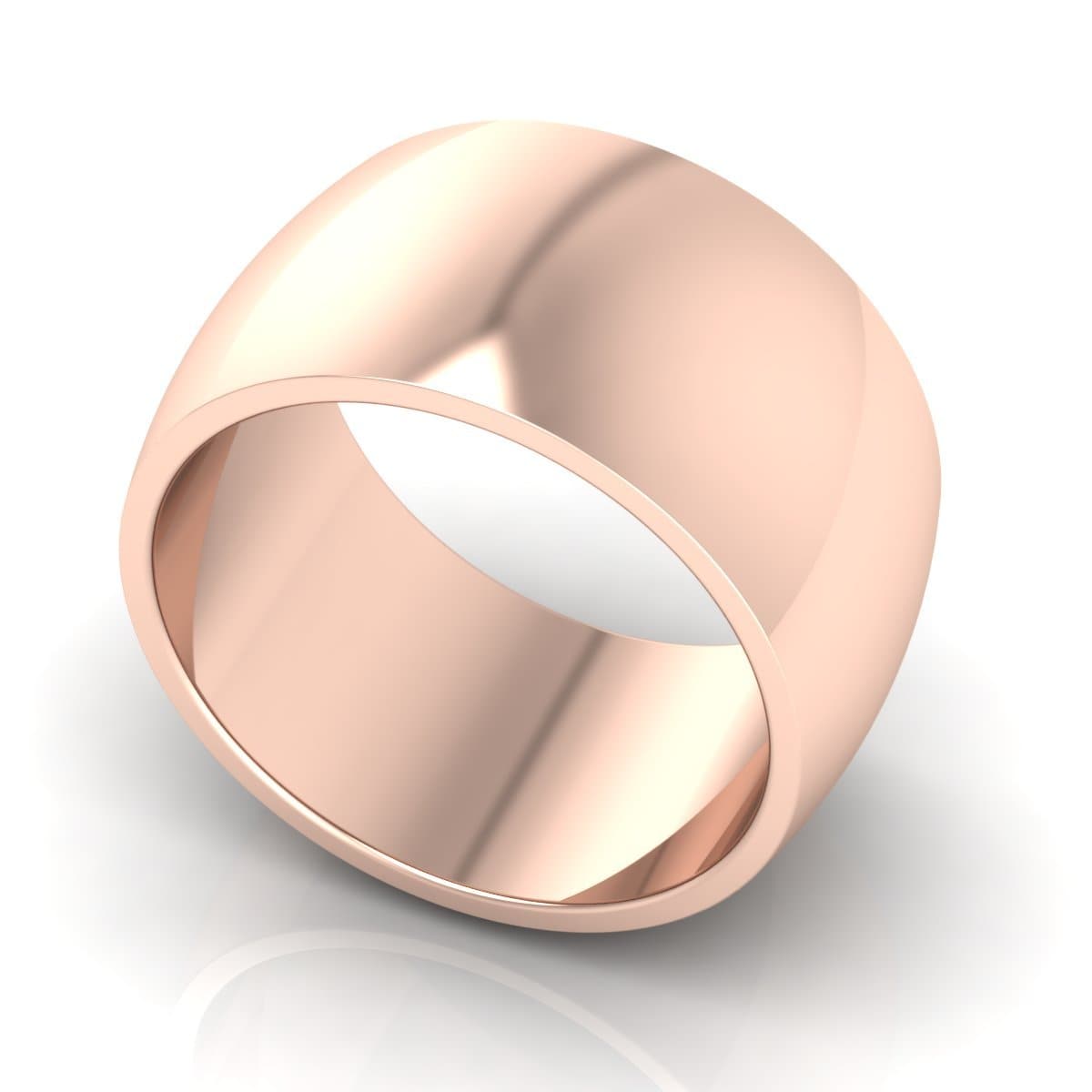 12.0 mm Plain Wedding Band in 14KT, 18KT & Platinum