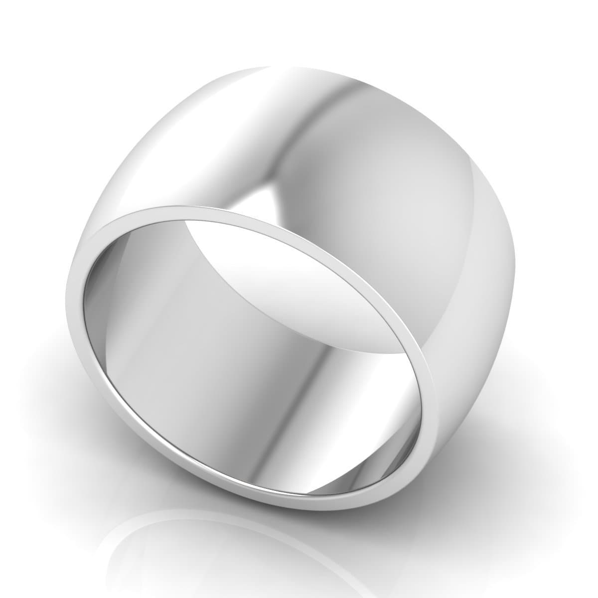 12.0 mm Plain Wedding Band in 14KT, 18KT & Platinum - Primestyle.com