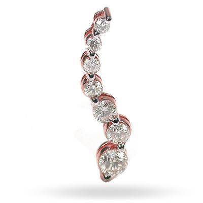 1.22 CT Round Cut Diamonds - Journey Pendant - Primestyle.com