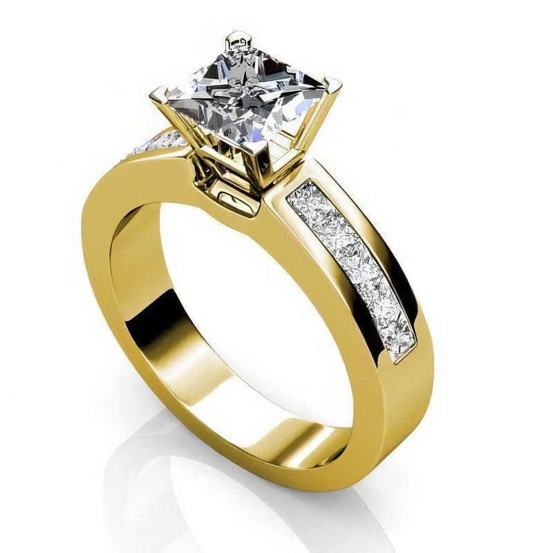 1.25-2.40 CT Princess Cut Diamonds - Engagement Ring - Primestyle.com