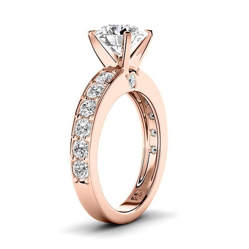 1.25-6.75 CT Round Cut Diamonds - Engagement Ring