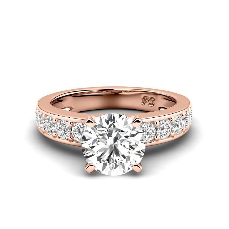 1.25-6.75 CT Round Cut Diamonds - Engagement Ring