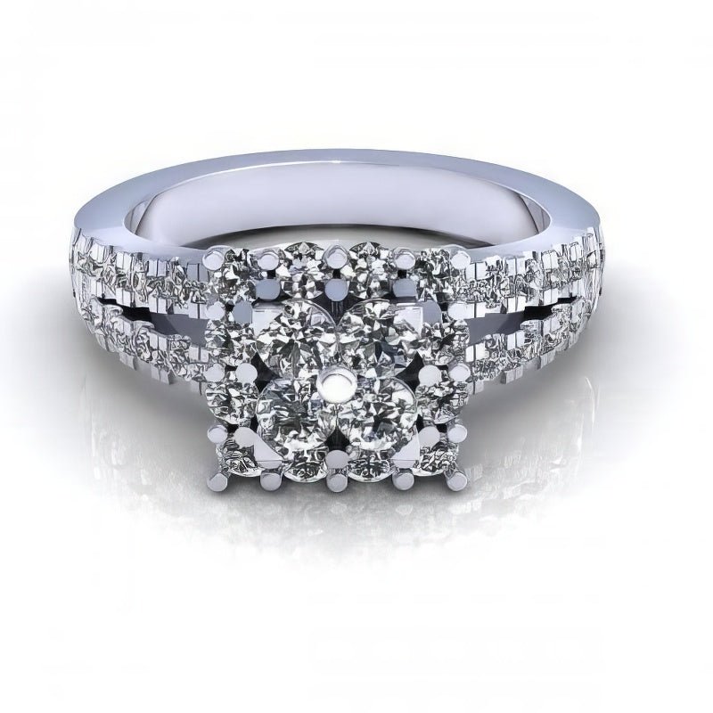 0.85 CT Round Cut Natural Diamonds - Engagement Ring - Primestyle.com