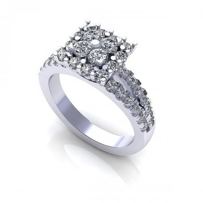 1.25 CT Round Cut Diamonds - Engagement Ring - Primestyle.com