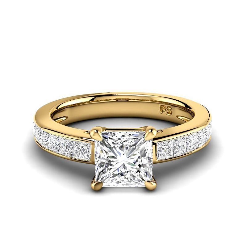 1.30 - 6.80 CT Princess Cut Diamonds - Engagement Ring - Primestyle.com
