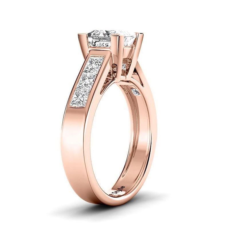 1.30 - 6.80 CT Princess Cut Diamonds - Engagement Ring - Primestyle.com