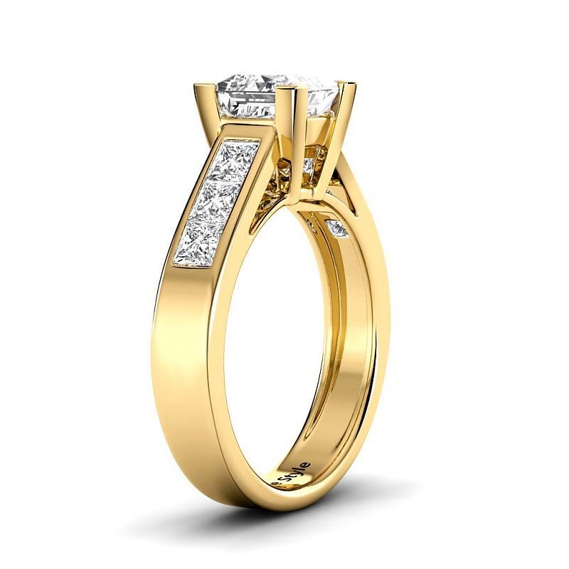 1.30 - 6.80 CT Princess Cut Diamonds - Engagement Ring - Primestyle.com