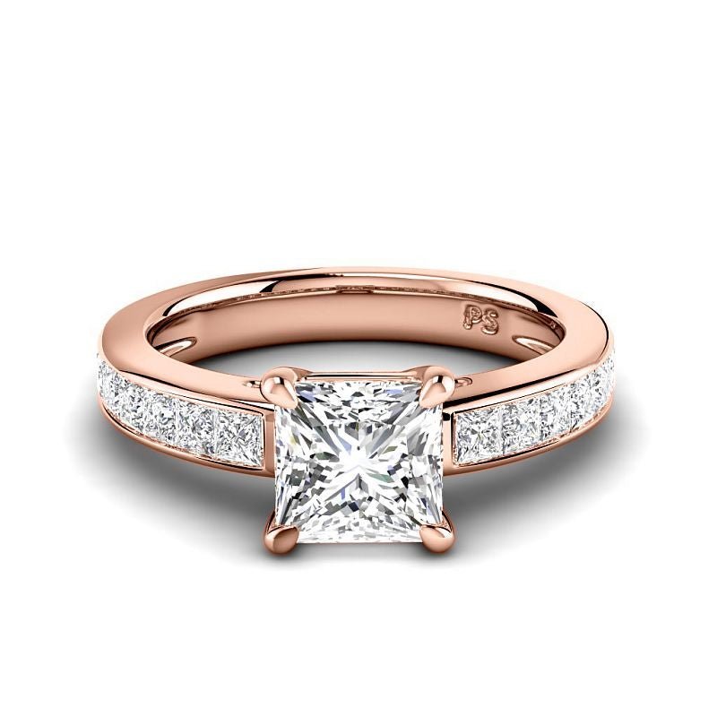 1.30 - 6.80 CT Princess Cut Diamonds - Engagement Ring - Primestyle.com