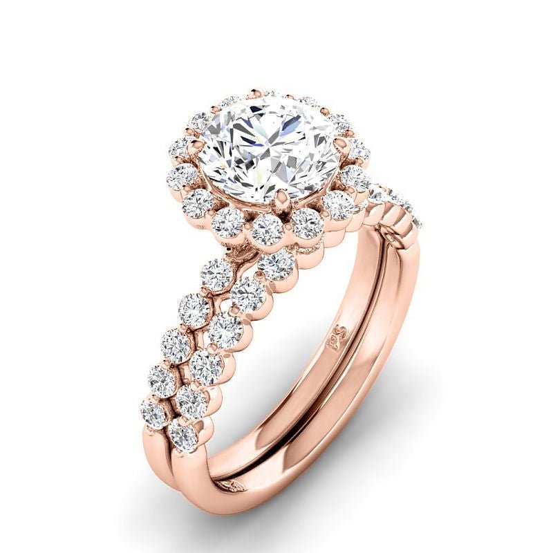 1.30 - 6.80 CT Round Cut Diamonds - Bridal Set - Primestyle.com