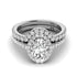 1.30-3.80 CT Round & Oval Cut Lab Grown Diamonds - Bridal Set - Primestyle.com