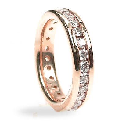 1.30 CT Round Cut Natural Diamonds - Eternity Rings