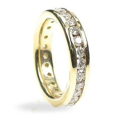 1.30 CT Round Cut Natural Diamonds - Eternity Rings