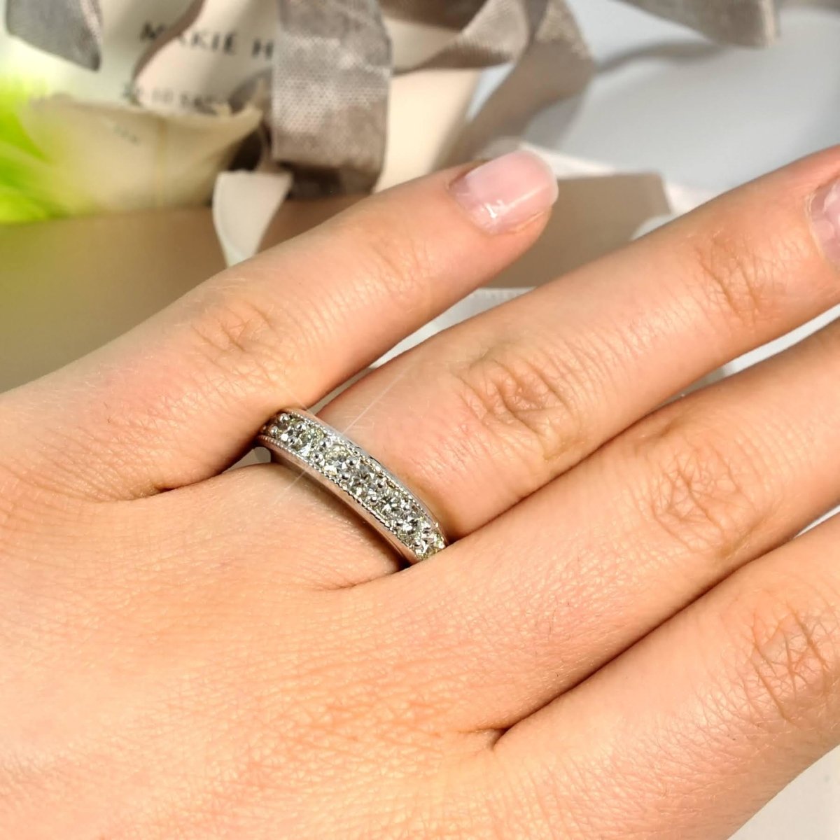 1.30 CT Round Cut Diamonds - Wedding Band - Primestyle.com