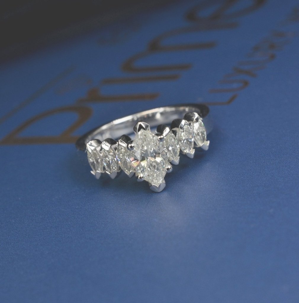 1.35 - 2.50 CT Marquise Cut Natural Diamonds - Engagement Ring - Primestyle.com