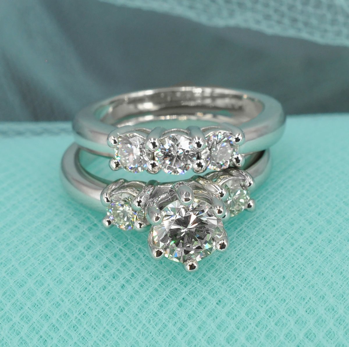 1.35-2.50 CT Round Cut Diamonds - Bridal Set - Primestyle.com